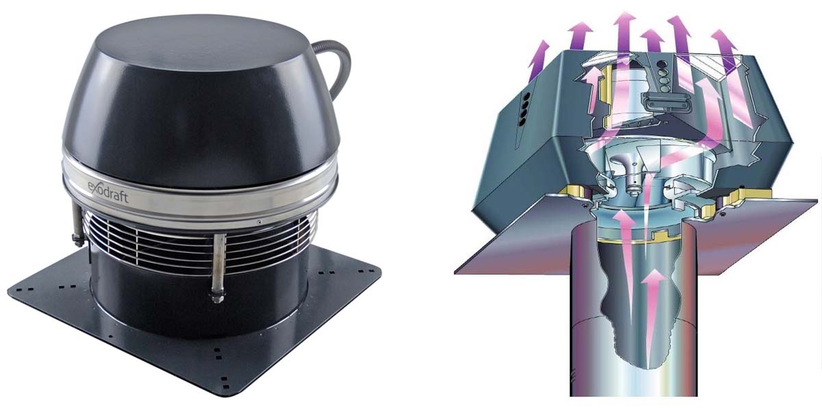 Exodraft savukaasuimuri